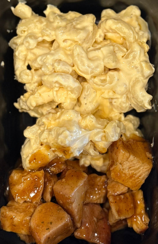 Barbecue chicken & Macaroni